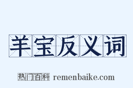 羊宝反义词是什么意思的图片